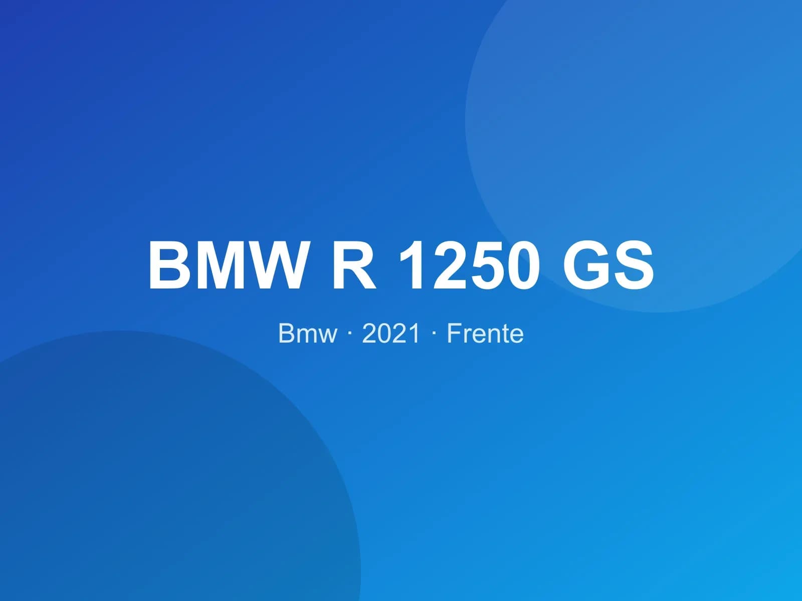 BMW R 1250 GS 2021