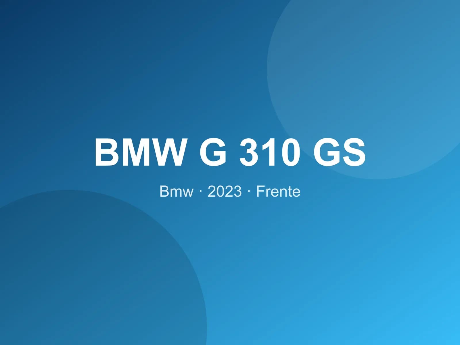 BMW G 310 GS 2023